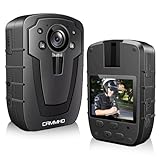 CAMMHD C8-64GB 1296P Body Cam 12 Stunden Tragbare Audio und Video Bodycam 170° Weitwinkel Polizei Körperkamera…