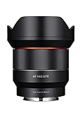 Samyang syio14af-e 14 mm f2.8 Full Frame Auto Focus Objektiv für Sony E-Mount, schwarz