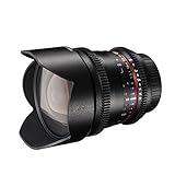 Walimex Pro 10mm 1:3,1 VCSC-Weitwinkelobjektiv für Canon EF-S Objektivbajonett schwarz (manueller Fokus,…