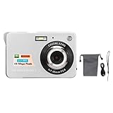 4K Digitalkamera für die Fotografie, 48 MP Vlogging Kamera Kompakte Taschenkamera mit 2,7 Zoll LCD Display,…