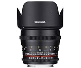Samyang 50/1,5 Objektiv Video DSLR Nikon F manueller Fokus Videoobjektiv 0,8 Zahnkranz Gear, Porträtobjektiv…