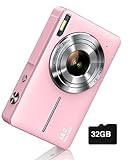 Digital Camera, FHD 1080P Digital Point and Shoot Camera for Kids 44MP Vlogging Camera with Anti Shake…