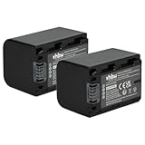 vhbw 2X Akku kompatibel mit Sony DCR-DVD450, DCR-DVD410(E), DCR-DVD406(E) Videokamera Camcorder (950…