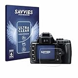 Savvies 6 Stück Schutzfolie für Nikon D40 Displayschutz-Folie Ultra-Transparent