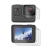 X-Dision Display Schutz kompatibel mit GoPro Hero 7(Black)/5/6,[Kratzfest,HD Ultra-klar,9H-Härte], [3…