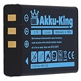 Akku-King Akku kompatibel mit Fuji NP-120, Aldi NP-120, Pentax D-Li17, Ricoh DB-43, Kyocera BP-1500S,…