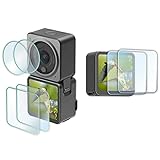 [2 Pack] Displayschutzfolie aus gehärtetem Glas für DJI OSMO Action2-Kamera (2 Stück) Displayschutzfolie…