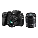 Panasonic Lumix Digitalkamera DMC-G7/DMC-G70, Brennweite 14-42 mm / 3.5-5.6, Lumix G Vario, 45-150 mm…