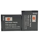 DSTE 2-Pack Ersatz Batterie Akku for Panasonic DMW-BCM13E DMW-BCM13PP Lumix DMC-TF5 DMC-TS5 DMC-TZ37…