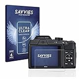 Savvies 6 Stück Schutzfolie für Nikon Coolpix B500 Displayschutz-Folie Ultra-Transparent