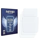 Savvies 6 Stück Schutzfolie für Nikon D100 Displayschutz-Folie Ultra-Transparent