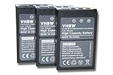 vhbw 3X Akku kompatibel mit Olympus D-SLR E400, E-400, E-410, E-420, E-450, E-600 Kamera Digicam DSLR…