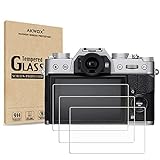AKWOX [3 Stück] Schutzfolie für Fujifilm X-T20 X-T10 X-A1 X-A2 X-M1 X-E3 X 30, 9H Härtegrad Panzerglasfolie…