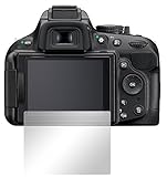 Slabo 2 x Displayschutzfolie für Nikon D5200 Displayfolie Schutzfolie Folie Crystal Clear KLAR