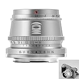 TTArtisan 35mm F1.4 Objektiv APS-C MF Kameraobjektiv kompatibel mit E-Mount Kameras A5000 A5100 A6100…
