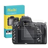 Rieibi 3 Stück Schutzfolie für Nikon D750 Displayschutzfolie, 0,33 mm, Härtegrad 9H, gehärtetes Glas,…