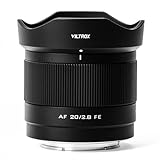 VILTROX 20mm F2,8 f/2,8 FE Objektiv Vollformat-Weitwinkel Autofokus Prime Objektiv, kompatibel mit spiegellosen…