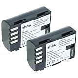 vhbw 2X Akku kompatibel mit Panasonic Lumix DMC-GH3K Body, DMC-GH3GK, DMC-GH3HGK, DMC-GH3H, DMC-GH3AGK…