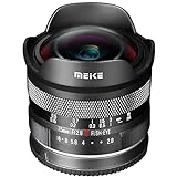 Meike 7,5 mm f2,8 APS-C-Objektiv mit großer Blende, manueller Fokus, kompatibel mit Sony E-Mount spiegellose…