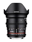 Samyang 20/1,9 Objektiv Video DSLR Nikon F manueller Fokus Videoobjektiv 0,8 Zahnkranz Gear, Weitwinkelobjektiv…