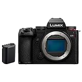 Panasonic LUMIX DC-S5 II Spiegellose Vollformat Kamera 4K 60p und 6K 30p, Flip-Screen, WLAN, Hybrid-Phasen-AF…