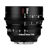7artisans 50mm T1.05 Cine Lens Große Blende Manueller Fokus Kino-Objektiv (für Canon RF)