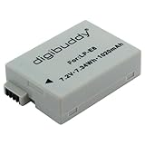 digibuddy Akku für Canon LP-E8 Li-Ion Schwarz