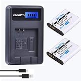 DuraPro 2Pcs LI-90B,LI-92B Battery Akkus + LCD USB Charger for Olympus Tough TG-5, TG-Tracker, SH-1,…