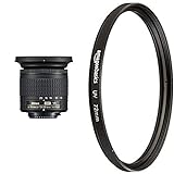 Nikon AF-P DX NIKKOR 10-20 mm 1:4.5-5.6G VR Objektiv schwarz & Amazon Basics UV-Sperrfilter - 72mm