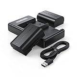 LP-E6 LP-E6N Kamera Akkus, Evatronic 2er Pack 2040mAh Kamera Ladegerät Set, Dual Slot Kompatibel für…