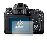 BROTECT Panzerglasfolie für Canon EOS 77D Schutzglas Schutzfolie [Extrem Kratzfest 9H, Anti-Fingerprint,…