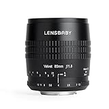 Lensbaby Velvet 85 Nikon F Porträt und Makro Objektiv, ideal für samtige Bokeh-Effekte und kreative…
