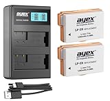 Power-Paket mit 2 x ayex LP-E8 Akku + USB Dual-Ladegerät - Aktions-Paket zum Vorteilspreis, 100% kompatibel…