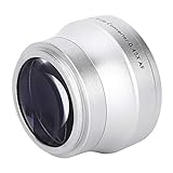 Akozon Kameraobjektive 0,45X Silber Optische Glaskamera Weitwinkelvergrößerung Zusätzliches Objektiv…