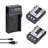 Newmowa® NB-2L Ersatz Akku (2er Pack) und tragbar Micro-USB-Ladegerät-Set für Canon NB-2L, NB-2LH, HF…