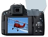 4ProTec I 2 x Displayschutzfolie von für Canon PowerShot SX50 HS - Nahezu blendfreie Antireflexfolie