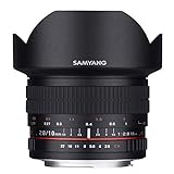 Samyang 881122 10/2,8 Objektiv DSLR Nikon F AE manueller Fokus automatischer Blendenring Fotoobjektiv,…