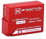 Baxxtar Pro Akku DMW-BLC12 E (1100mAh) - intelligentes Akkusystem- Kompatibel mit Panasonic Lumix DC…