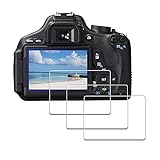 iDaPro Displayschutz Folie für Canon EOS 600D / Rebel T3i Screen Protector schutzfolie 9H Härte Gehärtetes…