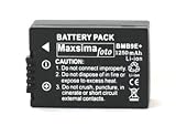 Maxsima DMW-BMB9 Batterie-Pack für Panasonic Lumix DMC FZ150 / FZ100 / FZ72 / FZ70 / FZ62 / FZ60 / FZ45…