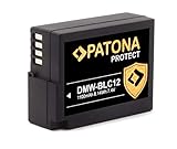 PATONA Protect DMW-BLC12 E Kamera Akku (1100mAh) mit NTC Sensor und V1 Gehäuse - KOMATIBEL mit Lumix…