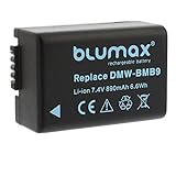 Blumax Akku ersetzt DMW-BMB9 / DMW-BMB9E 890mAh kompatibel mit Panasonic Lumix DMC-FZ40-FZ45-FZ47-FZ48-FZ60-FZ62-FZ70-FZ72-FZ100-FZ150