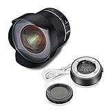 SAMYANG AF 14mm F2.8 + Lens Station Autofokus Objektiv mit Festbrennweite für Nikon F Vollformat, Schwarz,…