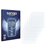 Savvies 6 Stück Schutzfolie für Olympus Voice- & Music-Recorder LS-100 Displayschutz-Folie Ultra-Transparent