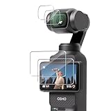 Aerku Schutzfolie für DJI OSMO Pocket 3 für Panzerglas Displayschutz, Kameraschutz Zubehör [2+2 Stück],…