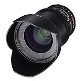 SAMYANG 7810 35/1,5 Objektiv Video DSLR II Canon EF manueller Fokus Videoobjektiv 0,8 Zahnkranz Gear,…