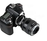 Invertierungsring Ziel Bajonett kompatibel mit Canon Eos zur Montage von Zielen für Makrophotographie…