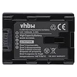 vhbw 1x Akku kompatibel mit JVC GZ-E300BU, GZ-E300WU, GZ-E300, GZ-E300AU Videokamera Camcorder (1200…