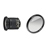 Nikon AF-P DX NIKKOR 10-20 mm 1:4.5-5.6G VR Objektiv schwarz & Walimex Pro Polfilter zirkular MC 72…