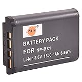 DSTE Ersatz Batterie Li-Ionen-Akku Compatible für NP-BX1 und Sony NP-BX1/M8,Sony ZV1,ZV-1,Cyber-Shot…